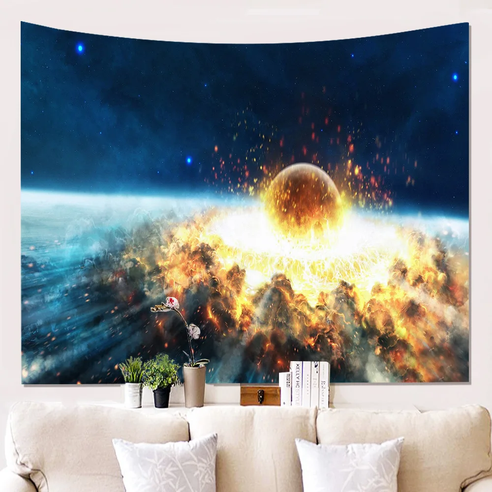 

style hot home furnishing 3D space wallcovering hanging cloth background cloth picture tapestry wall decoration blanket.