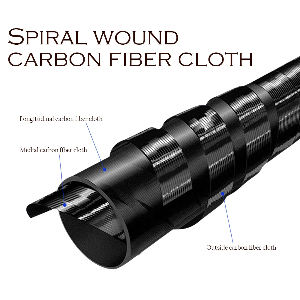 SIECHI ضوء تيار اليد الصيد قضيب 3.6 M 4.5 M 5.4 M 6.3 M 7.2 m تلسكوبي الكربون الألياف المغذية الصيد قضيب الكارب القطب