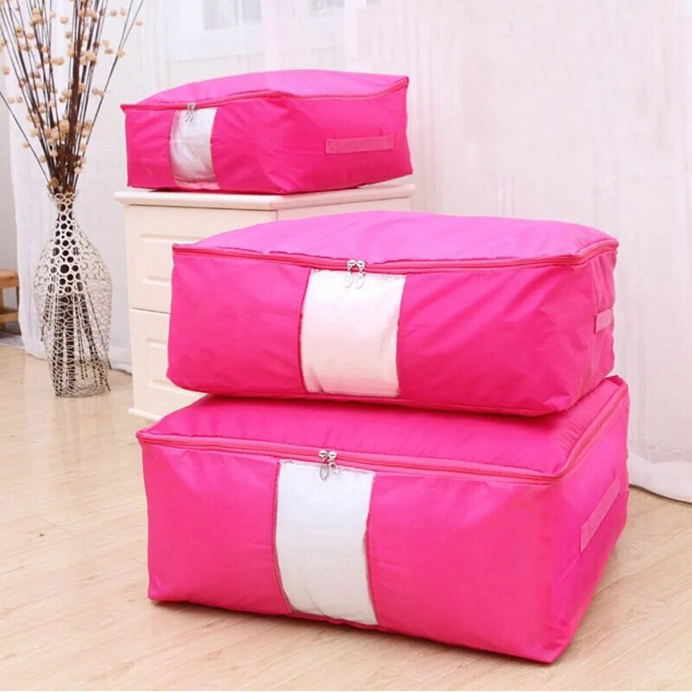 Bedding Storage Bag Oxford Fabric Organizer for Clothing Duvets Bedding