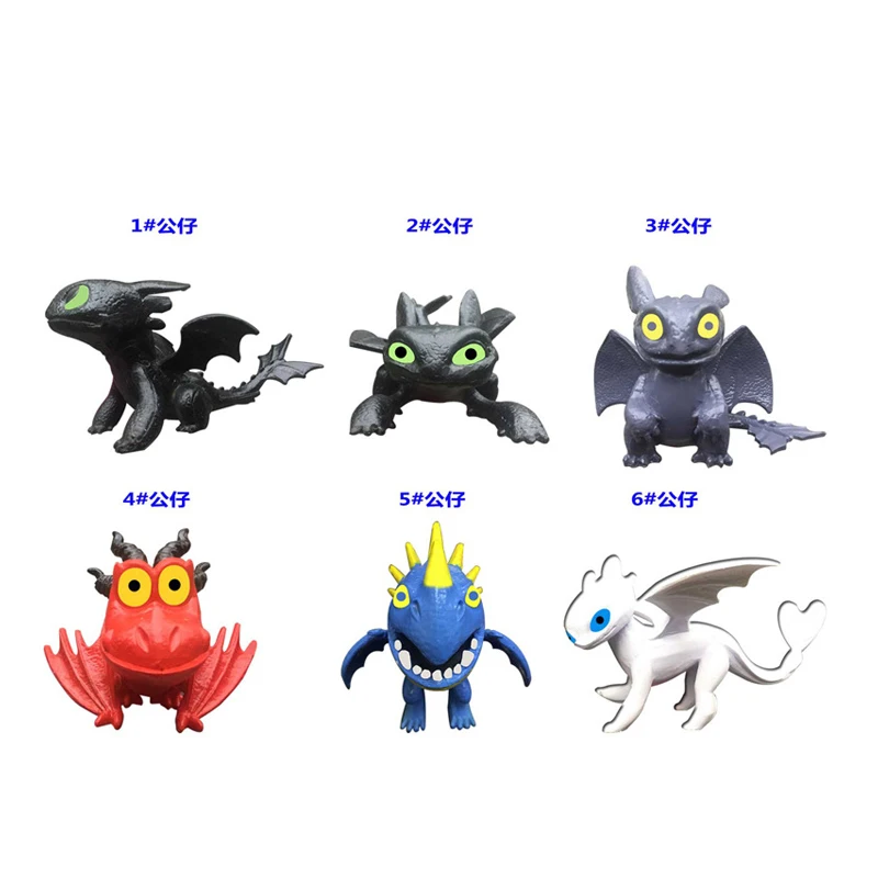 2 styles 6pcs How To Train Your Dragon 3 Anime Action Figures Night Fury Toothless PVC Cartoon Movie Model Toys for Kids gift 2 styles 6pcs How To Train Your Dragon 3 Anime Action Figures Night Fury Toothless PVC Cartoon Movie Model Toys for Kids gift