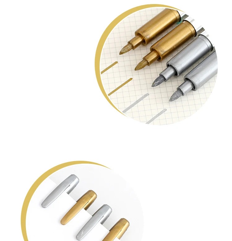 Металлический цветной водонепроницаемый Перманентный художественный маркер для рисования 1,5 мм DIY Манга ручки для рисования канцелярские товары офисные школьные товары для рукоделия