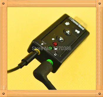 

Free Shipping!!! Independent computer usb external sound card to avoid flooding 7.1XPWIN7 WIN8 / USB transfer headphones