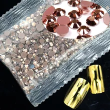 

3D DIY Nail Gems 1000pcs 2 3 4 5mm Mixed Sizes Resin Rhinestones Flatback Round Glue On Non Hotfix Stones Appliques For Craft