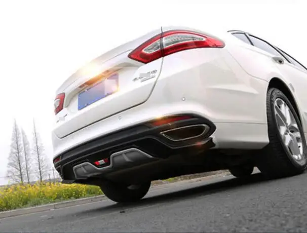 

JIOYNG ABS CAR REAR BUMPER LIP SPOILER AUTO REAR DIFFUSER COVER FOR Ford Mondeo 2013 2014 2015 2016 2017 2018