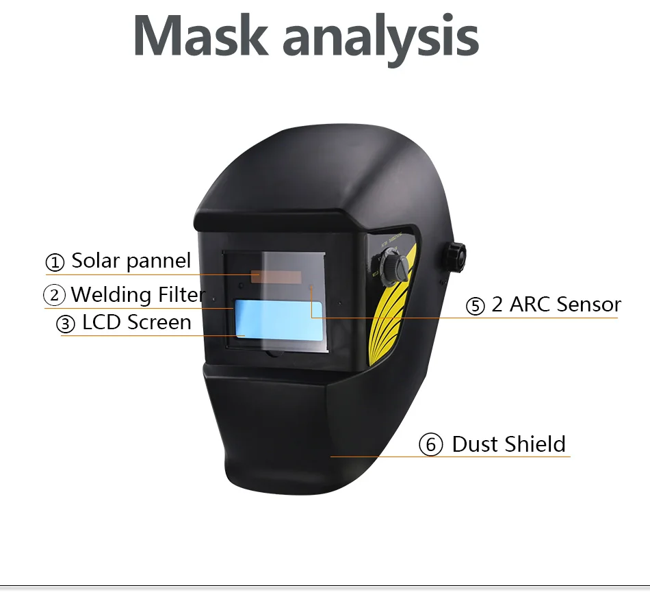 Красный череп AAA батарея+ Солнечная Сварочная маска с автоматическим ...