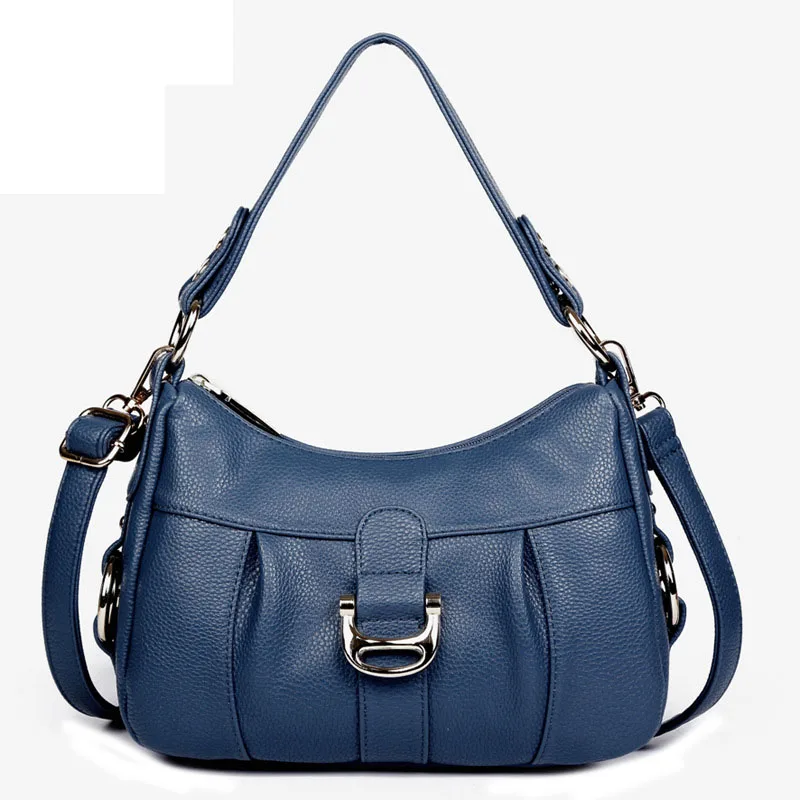 Fashion classic designer handbags high quality Genuine Leather Litchi pattern solid color Crossbody bag Soft shoulder bags