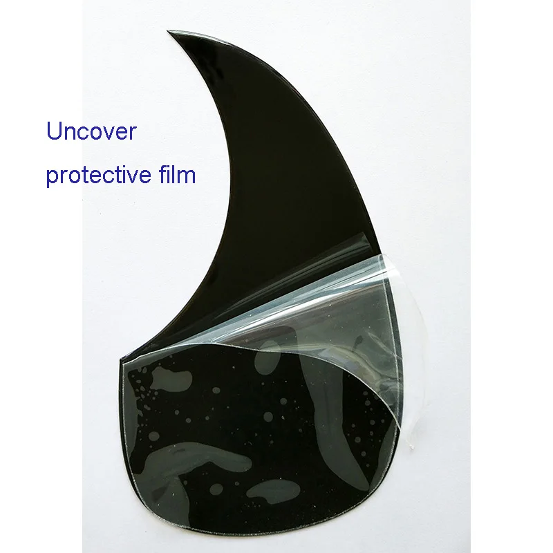 Pleroo Custom Guitar Pickgaurd Elegant Bevelled Edge Acoustic Guitar Pickguard Teardrop Shape Multicolor Choice guitar pickguard