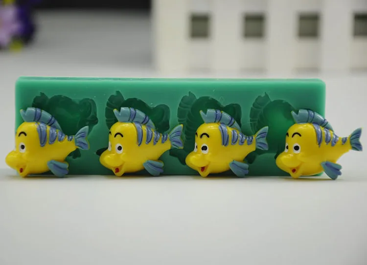 

Cartoon fish Silicone Mould chocolate mold Fondant cake Decorating Tool Baking gateau cupcake toppers patisserie accessories