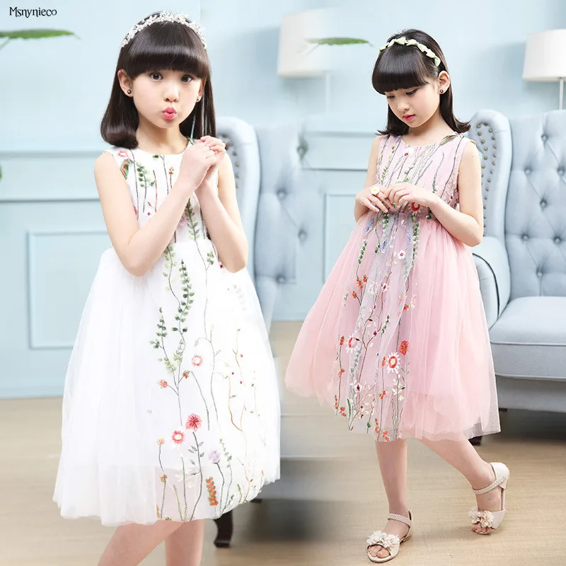 

Princess Girl Dress Baby Girls Summer Dresses 2017 Brand Kids Dresses for Girls Birthday Party Dress Costumes Children Clothing
