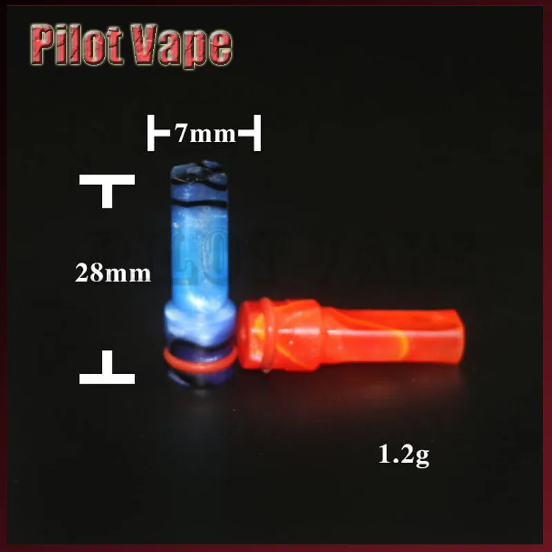 Pilot vape Flat Metal E CIG Drip Tip Head Mouthpiece For Vaper EGO