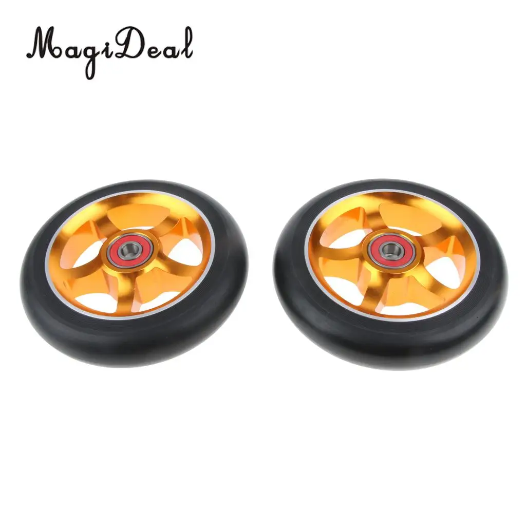 2-Pack 110mm Stunt Scooter Wheels With Standard Bearings