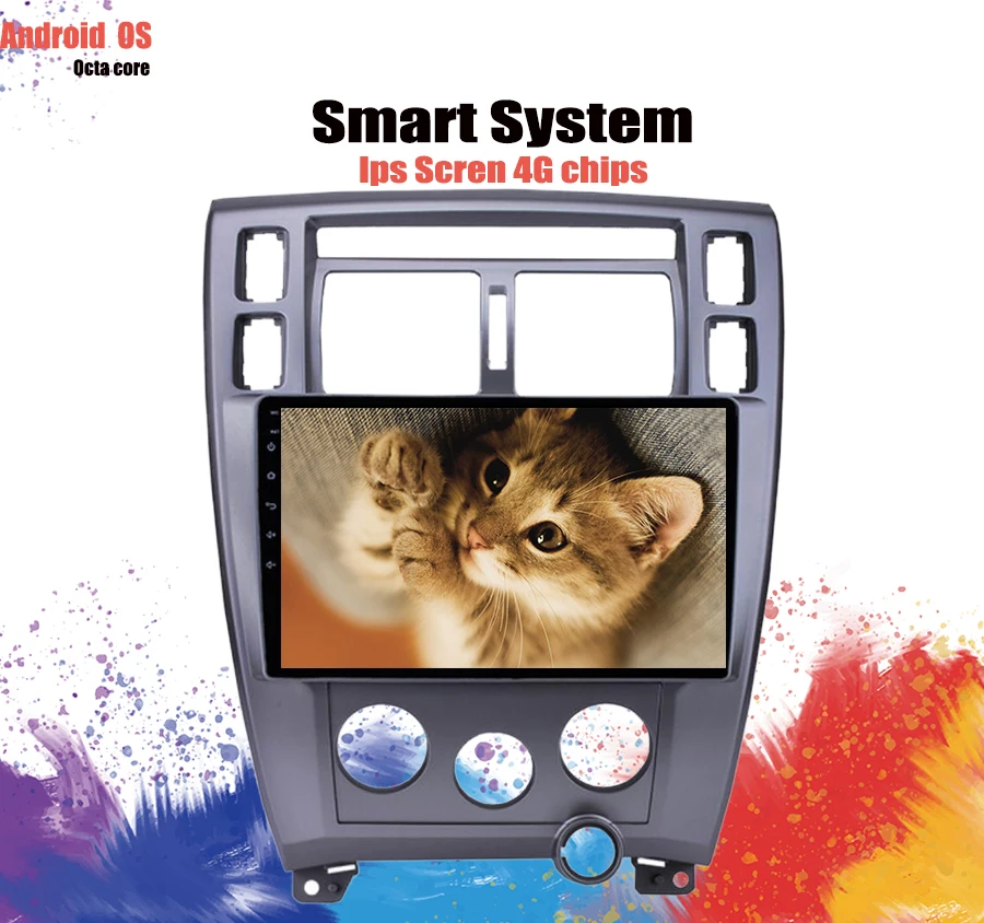 Sale 10.1" Android 9.1 Car Radio GPS Navigation Multimedia Player Head Unit For Hyundai Tucson LHD 2006 -2013 Stereo Audio Carplay 2