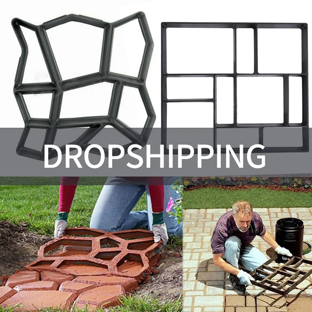 DIY Пластиковая форма для изготовления дорожек ручная тротуарная плитка цемент