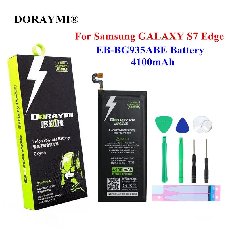 Аккумулятор DORAYMI 4100 мАч для Samsung GALAXY S7 Edge S7Edge сменная батарея G935F G9350 G935 G935FD G935P |