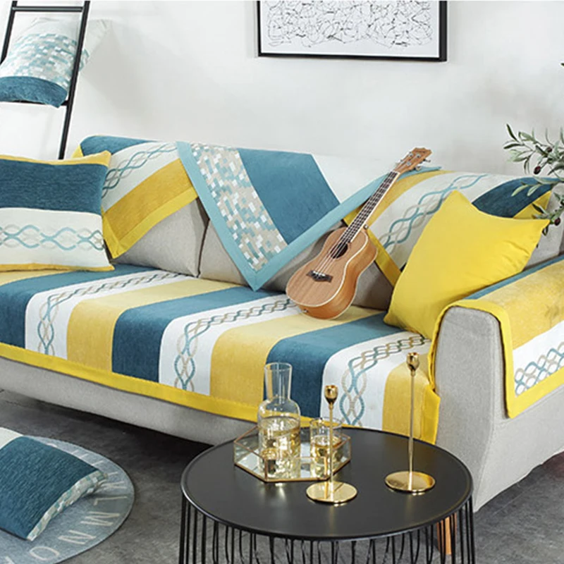 

Washable Removable Sofa Couch Cover Slip-resistant Sectional Elastic Full Couch Cover Sofa Towel Single/Two/Three/Four-seater