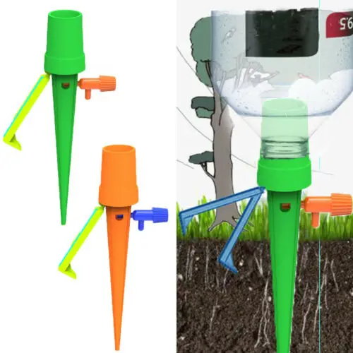 Garden Plant Self Automatic Drip Irrigation Device Sprinkler Watering Spike Tool 