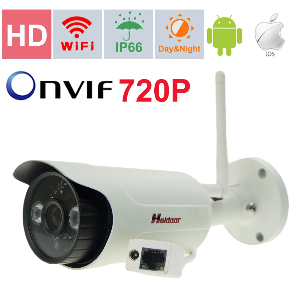 

720P CCTV Ip Camera Wireless 1.0MP Full HD Outdoor waterproof Wifi Mini Cameras Network Cam IR Cut Infrared Bullet Onvif P2P