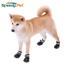 4 шт новая обувь для домашних животных 0utdoor походные теплые ботинки для собак Модные дышащие кроссовки для собак Нескользящая износостойкая обувь для домашних животных