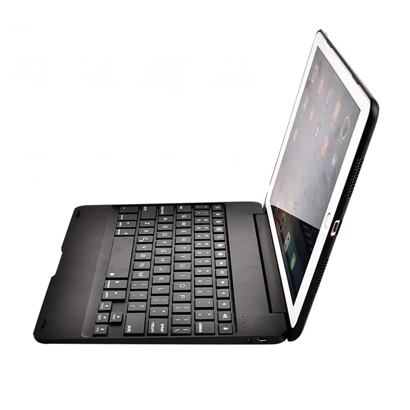 Slim ABS Wireless Bluetooth Case for iPad 6 iPad Air 2 Case Keyboard Kickstand Flip PC Cover for iPad Air 2 keyboard Cover       (10)