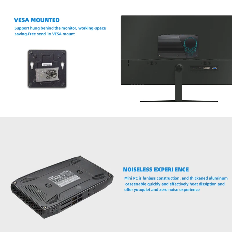 Оригинальный Intel Core NUC CPU мини ПК Windows 10 4K USB 3 0 HDMI Wi Fi BL гигабитный Ethernet офисный