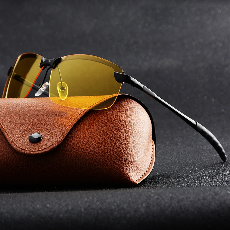 Day Night Vision Men's Polarized Sunglasses Anti-Glaring Night Driving Sunglasses Yellow Lens Eyewear Fashion Glasses Day Night Vision Men's Polarized Sunglasses Anti-Glaring Night Driving Sunglasses Yellow Lens Eyewear Fashion Glasses