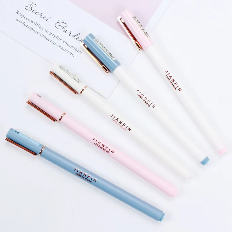 

0.5 mm Less Is More Gel Pen Signature Pen Escolar Papelaria School Office Supply Promotional Gift