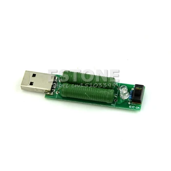 

1PC USB Mini Discharge Interface Load Resistor with Switch 2A 1A Green Drop Ship