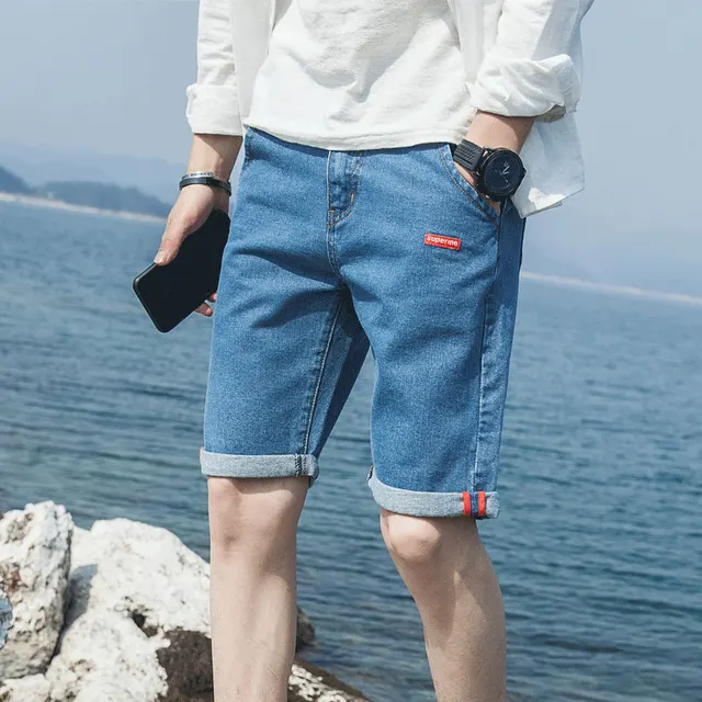 jogger denim shorts