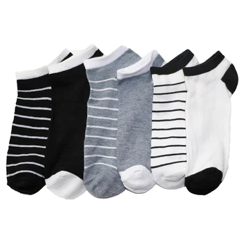 

4Pairs=8pcs Woman Men's Socks Cotton Blends Striped Boat Socks Summer Autumn Male Casual Short Socks Women Soft Ankle Sock Meias
