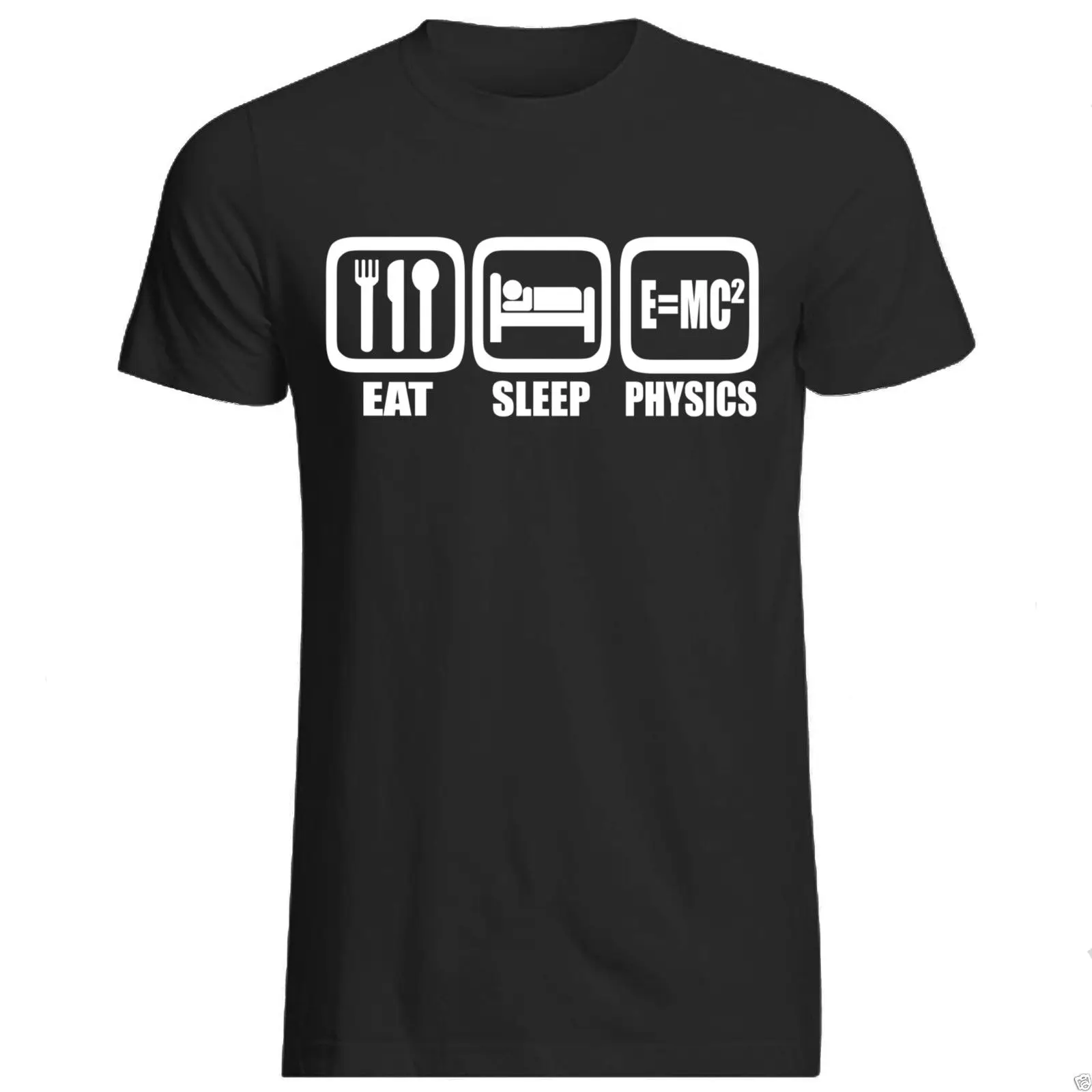EAT SLEEP PHYSICS футболка всех размеров в стиле хип хоп harajuku Забавные футболки|Футболки|