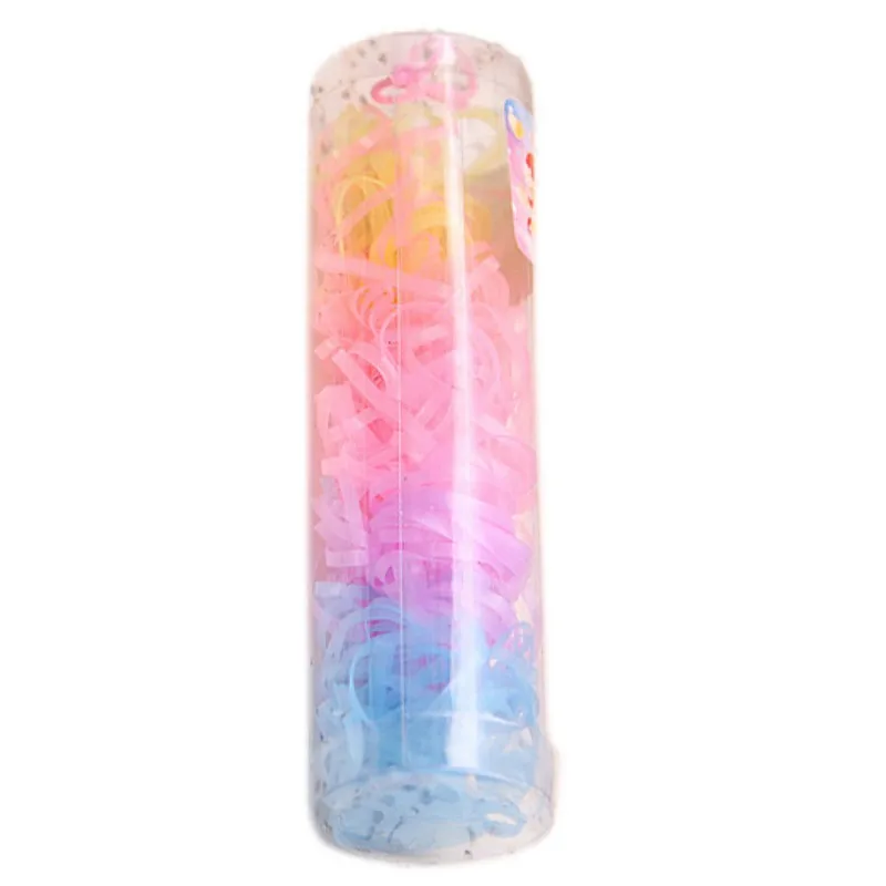 

220 Pcs/lot Korean Candy Color Headwear Hair Ring Ropes Ponytail Holder Disposable Elastic Hair Bands for Girls Hair Accessories