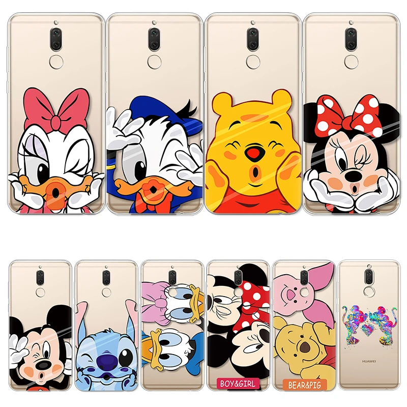 

TPU Soft Case For Huawei Mate 10 Lite Case Silicone 5.9" Clear Cartoon Cute Phone Cases Cover For Huawei Mate 10 Lite Coque Capa