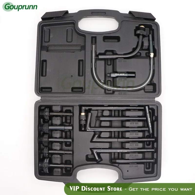

15Pcs Oil Refill Filling Adaptor Set CVT Transmission Service Adapter ATF Adapters Transmission Oil Refilling Tool