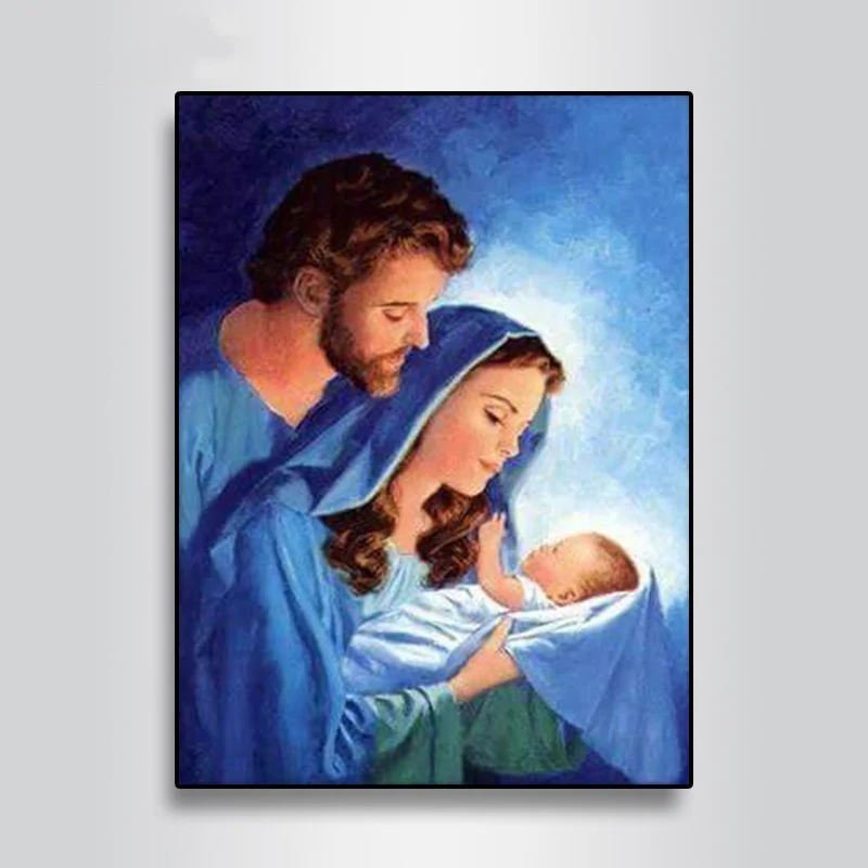 LZAIQIZG 5D алмазная картина Девы Марии дети христианская религия Иисус Христос Алмазная вышивка материнская любовь ребенок религиозный
