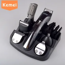 Отделка Профессиональный бритвы 6 в 1 машинка для стрижки волос бритвы человек электрический триммер Мужчины Борода волос Резка машины