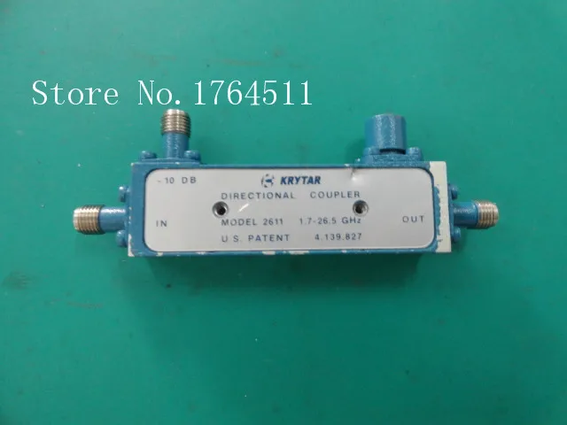

[BELLA] The supply of KRYTAR RF broadband directional coupler 2611 1.7-26.5GHZ -10dB SMA