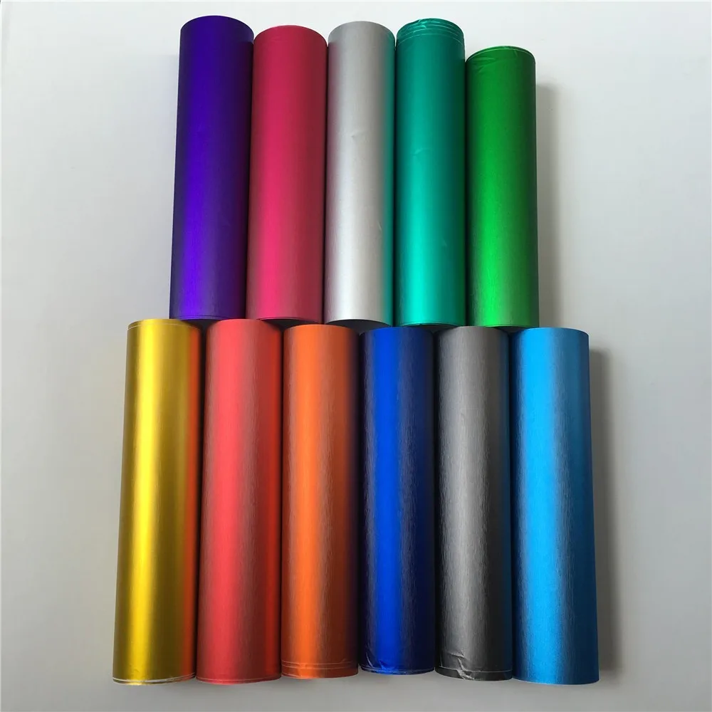 

Chrome Brushed Car Vinyl Wrap Film Car Wrapping Foil Sticker Sheet Air Bubble Free Bike Motor Computer Laptop Skin Phone Cover