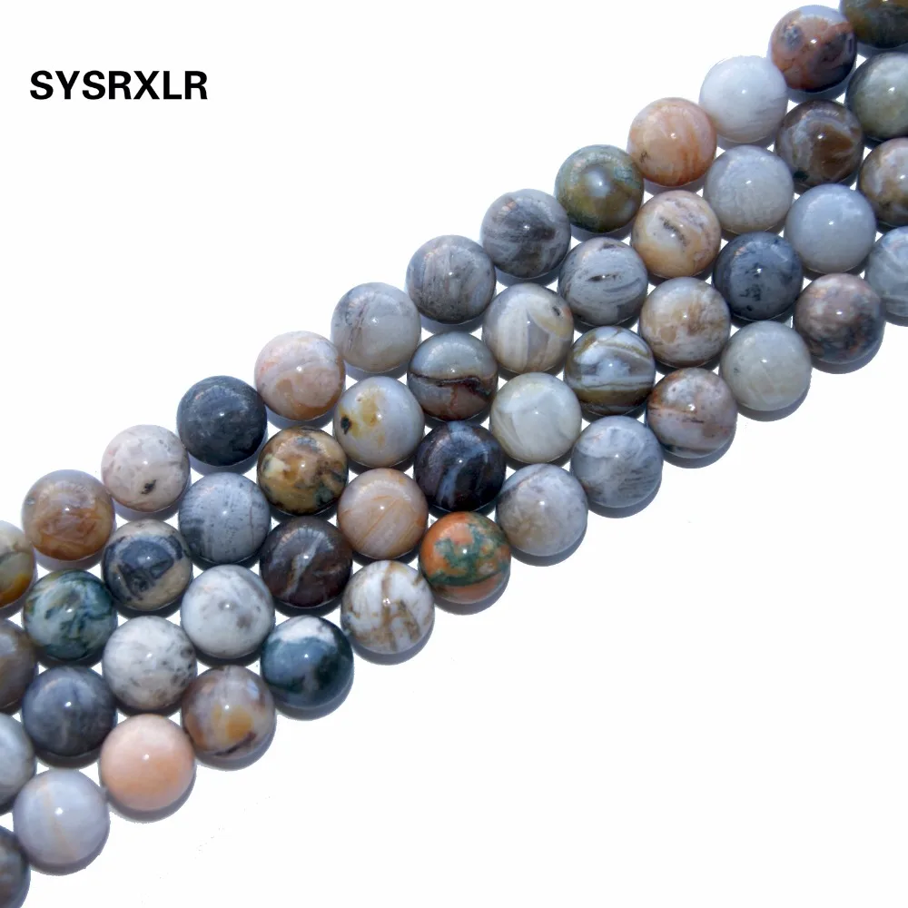 

Wholesale Natural Stone Bamboo Leaf Carnelian Agata Round Beads 15" Strand 4/ 6/ 8 /10/12 MM DIY Bracelet For Jewelry Making