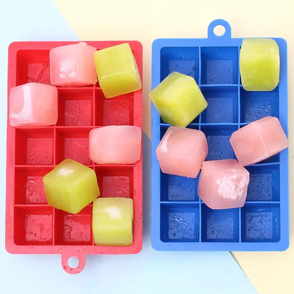 

15 Grids Silicone Ice Cube Mold Square Shape Ice Tray DIY Ice Cream Maker Chocolate Cake Mold Wine Bar Kitchen Party Accessories