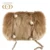 Coofit Pieles de animales mujeres felpa Bolsos de hombro moda de lujo bolso femenino perla cadena crossbody Messenger Bolsas cartera y bolso de mujer