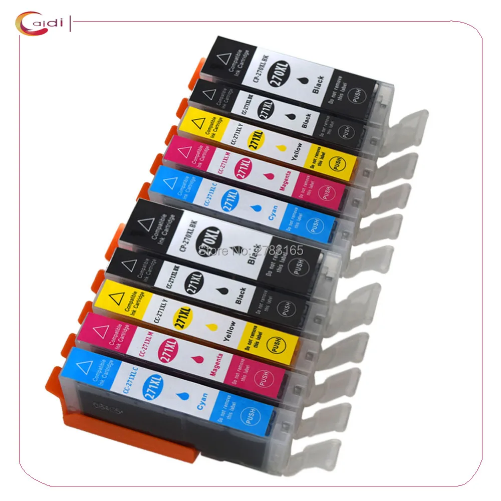 10Pack Compatible PGI 270BK C LI 271 ink cartridge for canon PIXMA