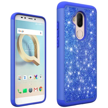 

Luxury Glitter Silicone Phone Case For Alcatel 7 6062w Hybrid Impact Bling Sparkle Cover Slim Shockproof Back Case For Alcatel 7