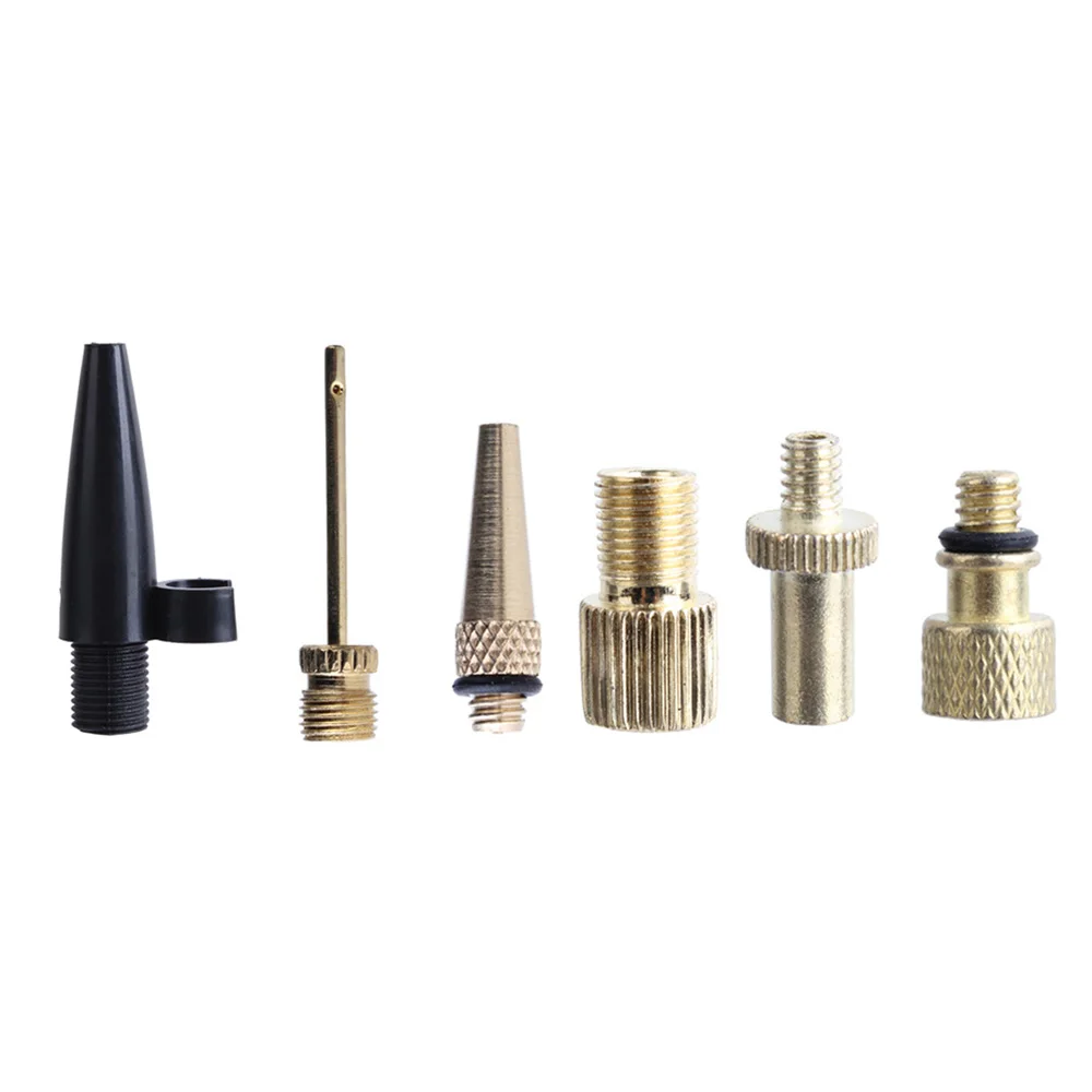 6 pcs/set Bicycle Bike Tire Tool Air Valve Ball Sports Inflatable Pump Needle Nozzle Adapter Football Soccer Pump Pin accessory 6 pcs/set Bicycle Bike Tire Tool Air Valve Ball Sports Inflatable Pump Needle Nozzle Adapter Football Soccer Pump Pin accessory