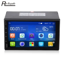 2 DIN Android 5.1 автомобильный Радио стерео 7 дюймов Сенсорный экран dvd-плеер GPS навигации Bluetooth USB SD рулевое колесо управление