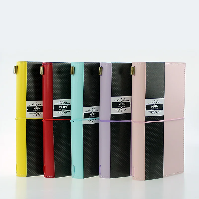 Macaron Новый путешественник блокнот журнал милый кожаный Мульти персональный