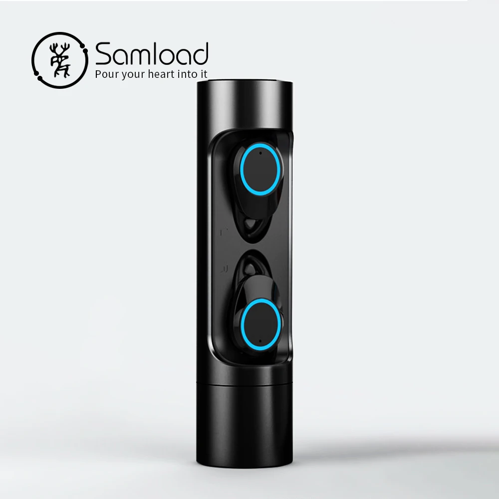 

Samload True Wireless Stereo Earbuds Bluetooth 5.0 Headphones IPX7 Shower Stereo Headset with Charging box For iPhone Samsung LG