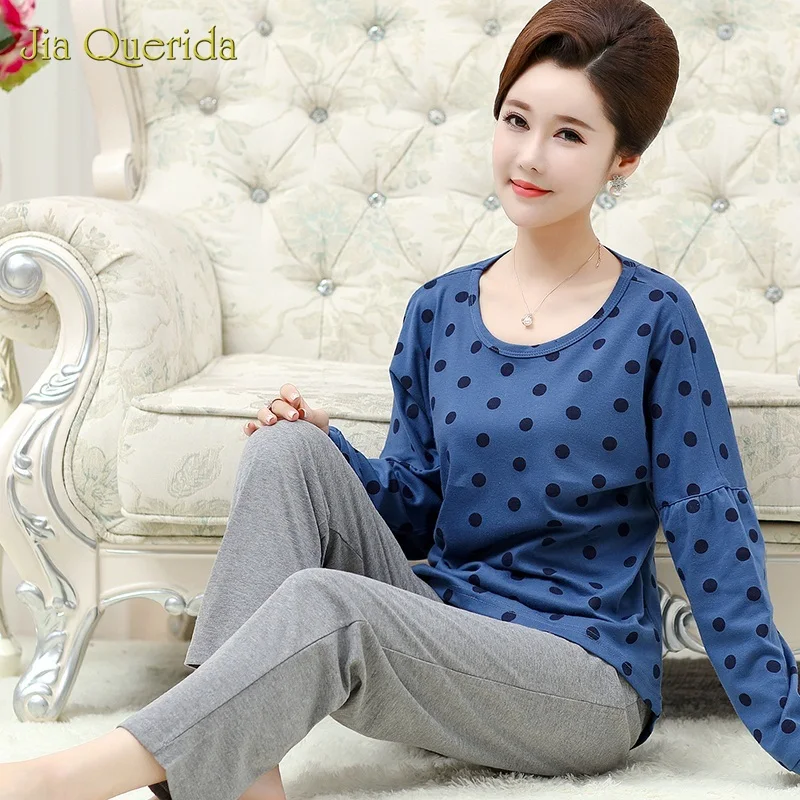 

Ladies Pyjama Set Cotton Home Clothes Pajamas Unicorn Cotton Long Sleeves Pants Onsie Pyjama Large Sizes Xxxl 4xl Sleepwear Suit