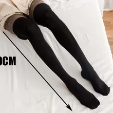 80 см, модные сексуальные гольфы для женщин, Kawaii, обнаженные, до бедра, женские Компрессионные гольфы для девочек, женские гольфы