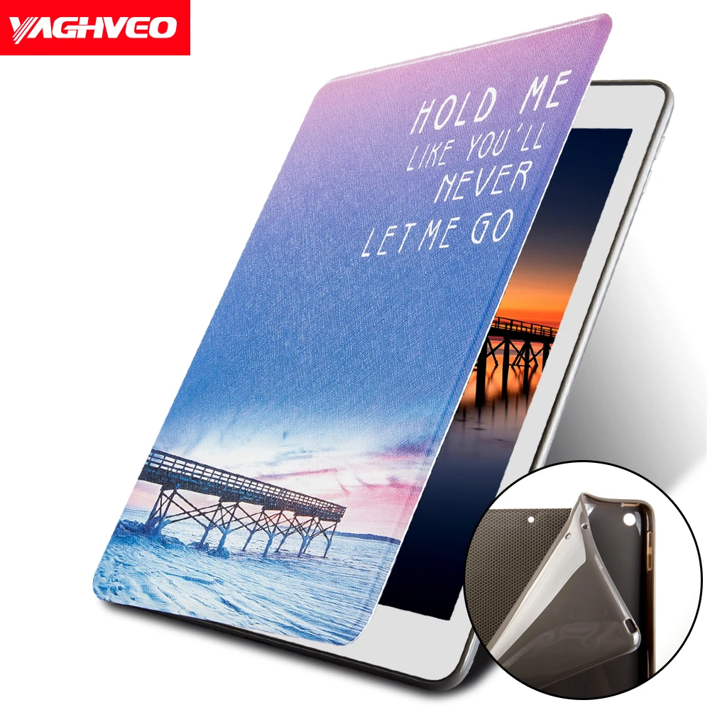 Чехол для iPad 2017 2018 9 7 магнитный складной чехол книжка смарт подставка из
