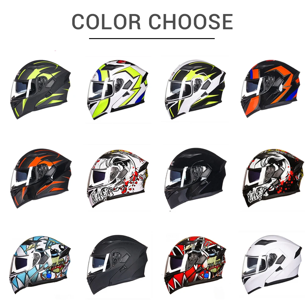 Najtaniej GXT nowy kask motocyklowy z unoszoną szybą kask motocrossowy Capacete da Motocicleta Cascos Moto Casque Doublel obiektyw wyścigi kask jeździecki #